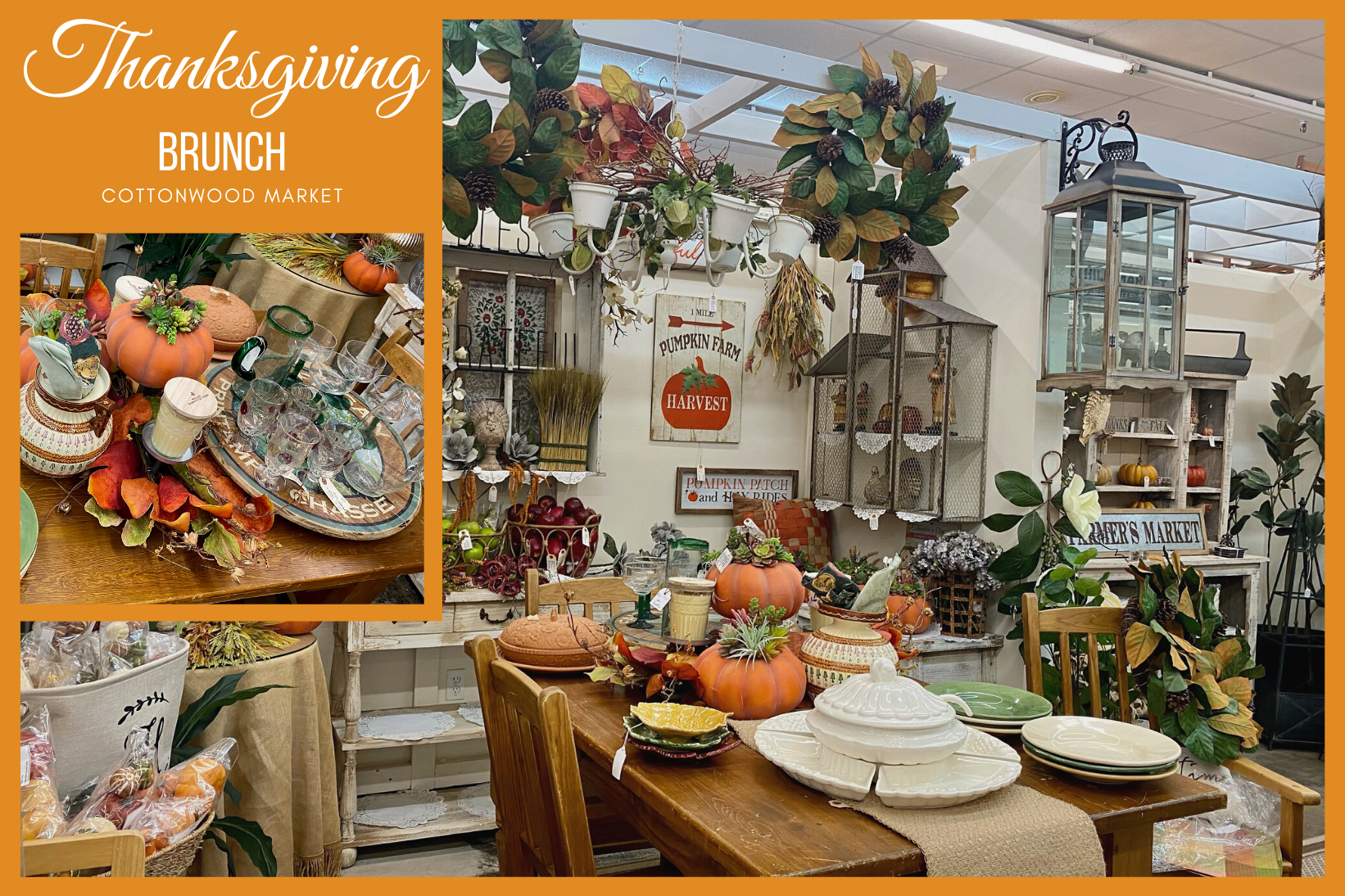 Thanksgiving Brunch Table Cottonwood Market
